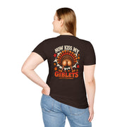 Now Kiss My Giblets Thanksgiving Sweatshirt | Funny Turkey Front & Back Crewneck | Thanksgiving Yall Shirt
