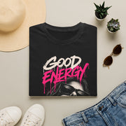 Good Energy Graphic Tee | Women’s Urban Streetwear Halftone Shirt | Positive Vibes Graphic T-Shirt