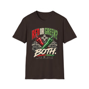 Red or Green Chile Shirt | New Mexico Graphic Tee | Christmas Chile T-Shirt | Southwest NM Gift | Red and Green Chile