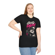 Good Energy Graphic Tee | Women’s Urban Streetwear Halftone Shirt | Positive Vibes Graphic T-Shirt