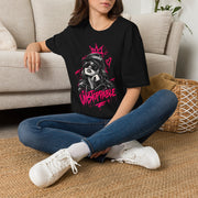 Unstoppable Queen Graphic Tee | Women’s Urban Streetwear Halftone T-Shirt | Bold Queen Graphic Shirt