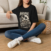 Home Lowrider Graphic Tee | Vintage Urban Streetwear Halftone T-Shirt | Classic Car Graphic Shirt