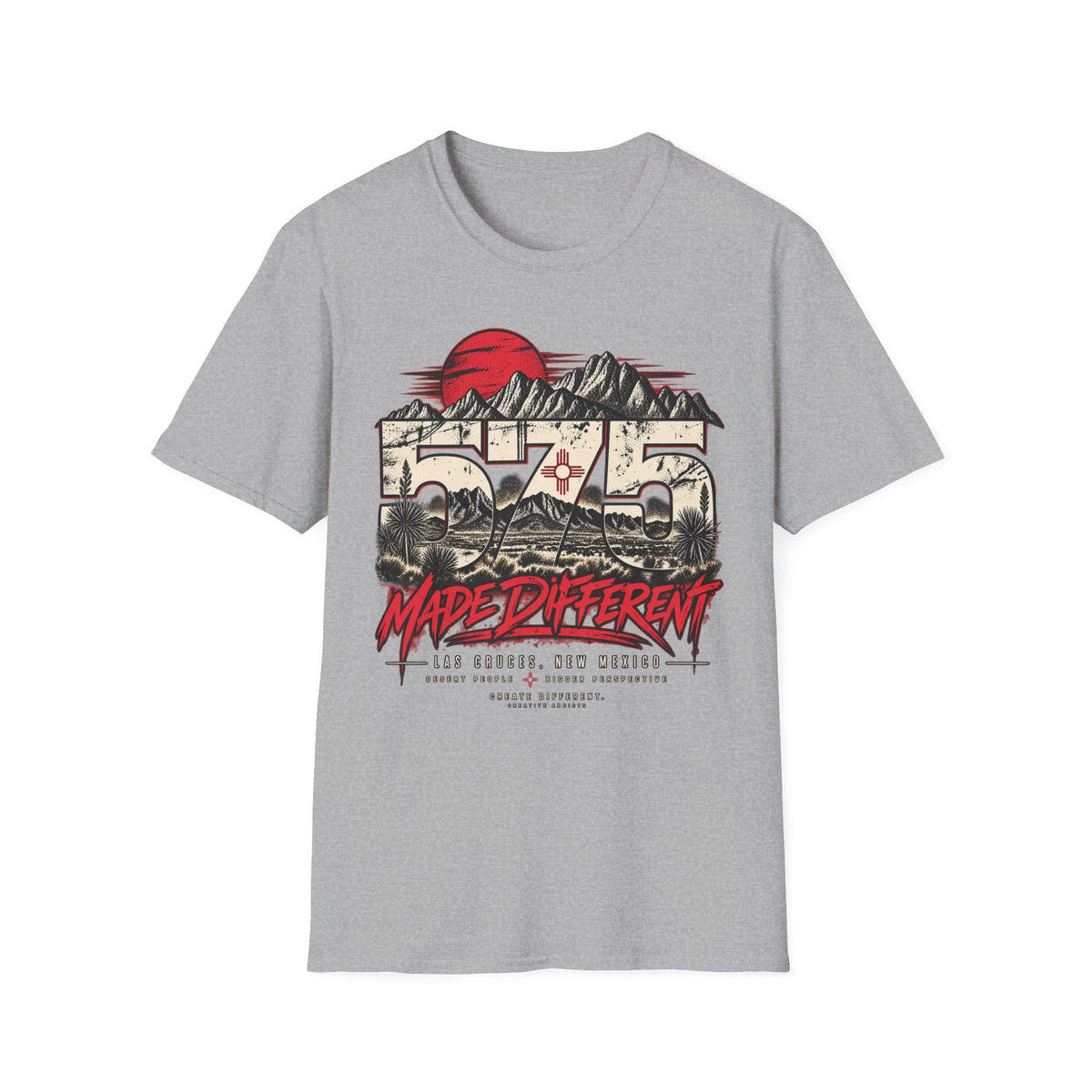 575 Made Different Shirt | Las Cruces New Mexico Graphic Tee | Organ Mountains Desert T-Shirt | Southwest NM Gift