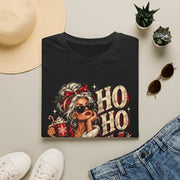 Ho Ho Hell No Christmas Shirt | Funny Mrs Claus Tee | Sassy Holiday Graphic T-Shirt | Retro Christmas Shirt for Women
