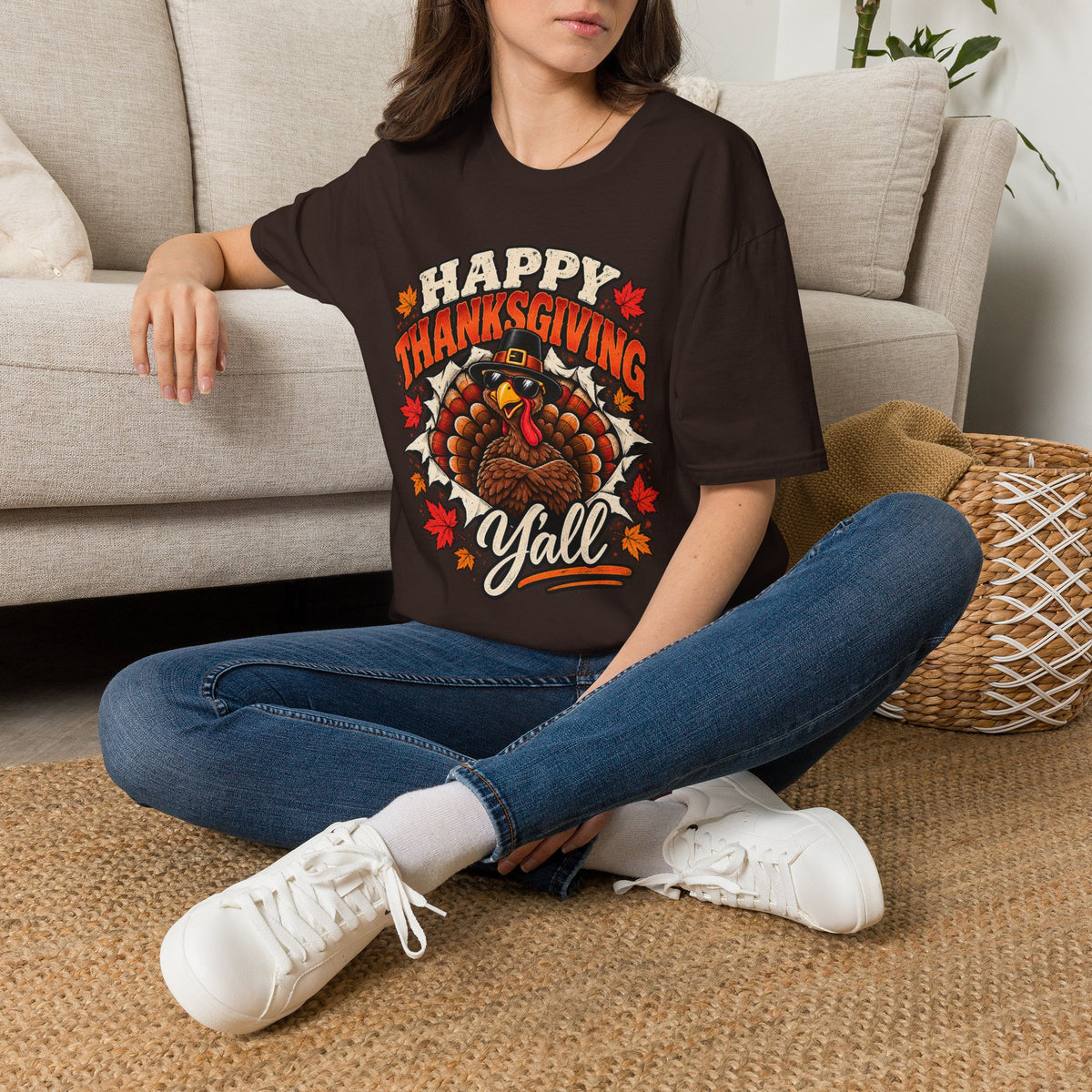 Now Kiss My Giblets Thanksgiving Sweatshirt | Funny Turkey Front & Back Crewneck | Thanksgiving Yall Shirt