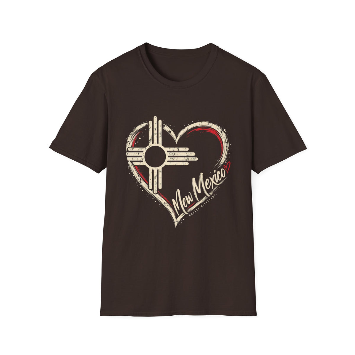 New Mexico Zia Heart Shirt | New Mexico Graphic Tee | Southwest Gift