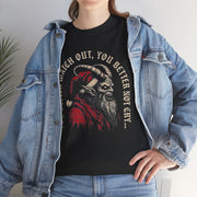 Creepy Krampus Portrait Tee | You Better Watch Out Gothic Christmas Shirt