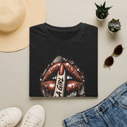 Just a Girl With Big Plans Graphic Tee | Women’s Halftone Streetwear Shirt | Bold Urban Graphic T-Shirt