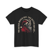Creepy Krampus Portrait Tee | You Better Watch Out Gothic Christmas Shirt