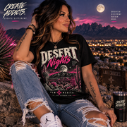 Desert Nights New Mexico Shirt | Southwest Graphic Tee | Desert Moon T-Shirt | New Mexico Gift | Southwestern Shirt
