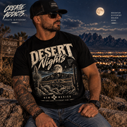 Desert Nights New Mexico Shirt | Southwest Graphic Tee | Desert Moon T-Shirt | New Mexico Gift | Southwestern Tee
