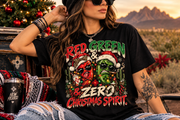 Funny New Mexico Christmas Shirt | Red Green Chile Graphic Tee | Zero Christmas Spirit | Southwest Holiday Shirt
