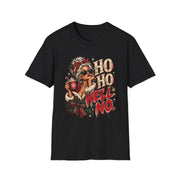 Ho Ho Hell No Christmas Shirt | Funny Mrs Claus Tee | Sassy Holiday Graphic T-Shirt | Retro Christmas Shirt for Women