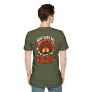 Now Kiss My Giblets Thanksgiving Sweatshirt | Funny Turkey Front & Back Crewneck | Thanksgiving Yall Shirt