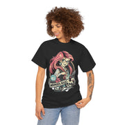 Mermaid Skull Tattoo Mermaid Rock Tee | Retro Pinup Ariel Style