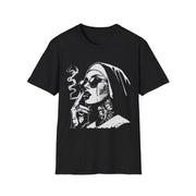 Tattooed Nun Graphic Tee | Edgy Alternative Shirt | Gothic Tattoo T-Shirt | Black Graphic Tee