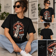 Just a Girl With Big Plans Graphic Tee | Women’s Halftone Streetwear Shirt | Bold Urban Graphic T-Shirt