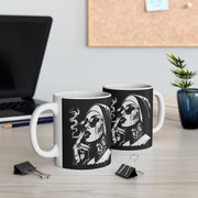 Tattoo Girl Black Mug | Alternative Gothic Coffee Cup | Tattoo Lover Gift