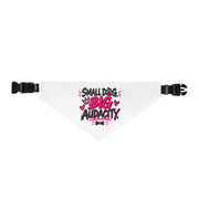 Small Dog Big Audacity Bandana | Funny Dog Bandana | Small Dog Gift | Pet Bandana
