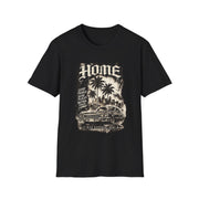 Home Lowrider Graphic Tee | Vintage Urban Streetwear Halftone T-Shirt | Classic Car Graphic Shirt