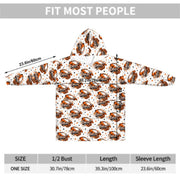 Eagles Dance Team Blanket Hoodie | Oversized Wearable Blanket | Cozy Dance Mom Gift | Orange Black White Team Spirit