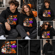 Trick or Treat Skeleton Kids Hoodie | Halloween Pumpkin Costume Design